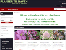 Tablet Screenshot of plantertilhaven.dk